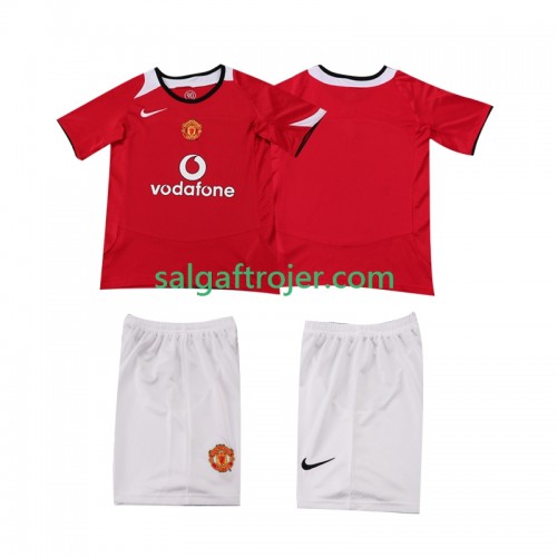 Manchester United 2006 Fodboldtrøjer Børn Retro Hjemmebanesæt 2005 Kort ærmer Manchester United 2006 Fodboldtrøjer Børn Retro Hjemmebanesæt 2005 Kort ærmer